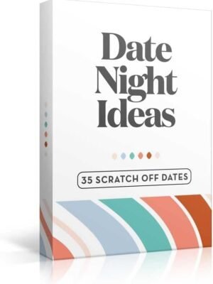 Romantic & Fun Scratch Off Date Night Ideas Card Game - Perfect Couples Gift for Boyfriend, Girlfriend, Wife, Husband, Engagement, Birthday or Anniversaries - Christmas Stocking Stuffer for Her or Him