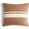 Preston Lane Highrise Throw Pillow – 21" x 21", Premium Cotton Blend, Decorative Accent Pillow for Sofa, Bed & Boho Home Décor, Made in Portugal, Camel
