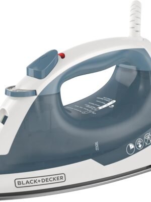 BLACK+DECKER Easy Steam Compact Iron for Clothes, Automatic Shutoff, Nonstick Plate, Light Weight, 1200 Watts