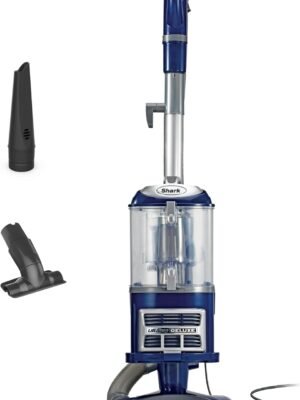 Shark Upright Vacuum, Navigator Lift-Away Deluxe with Large Dust Cup Capacity, HEPA Filter, Swivel Steering, Upholstery Tool & Crevice Tool, Blue, NV360